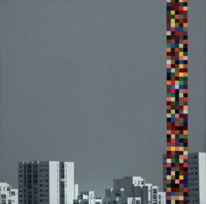 Another Belgrade 1, oil on canvas, 100x100 cm, 2010