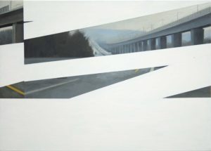 Autobahn 1, oil on canvas, 50x70 cm, 2012