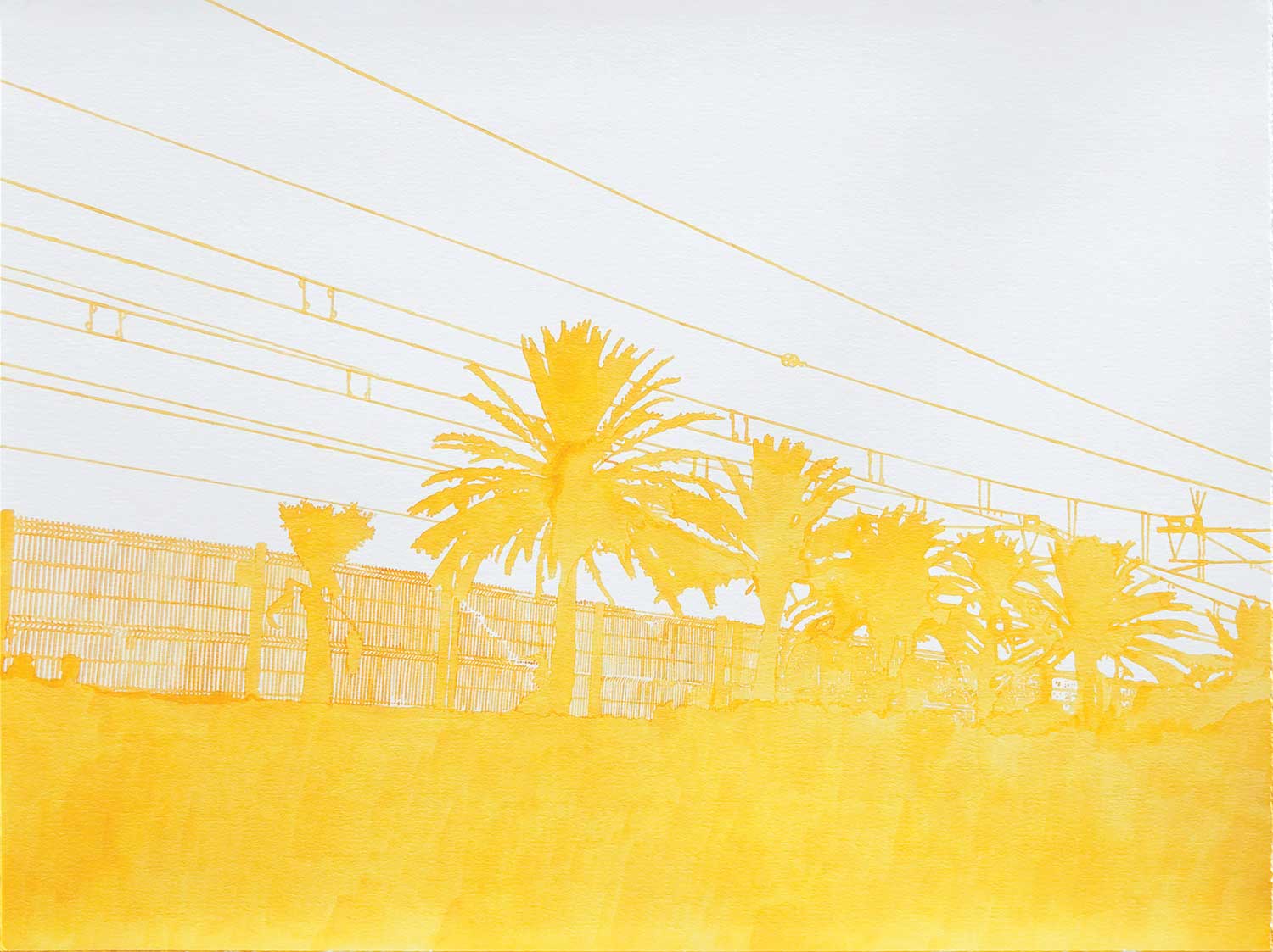 El Masnou, aquarelle on 800 grams Hanemuller paper,57x76 cm, 2009