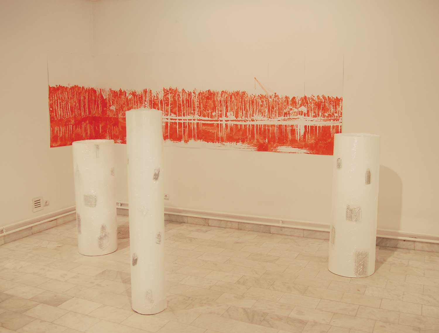 Rolling Cities, (New York), pencil and aquarelle on paper, variable size, 2009.