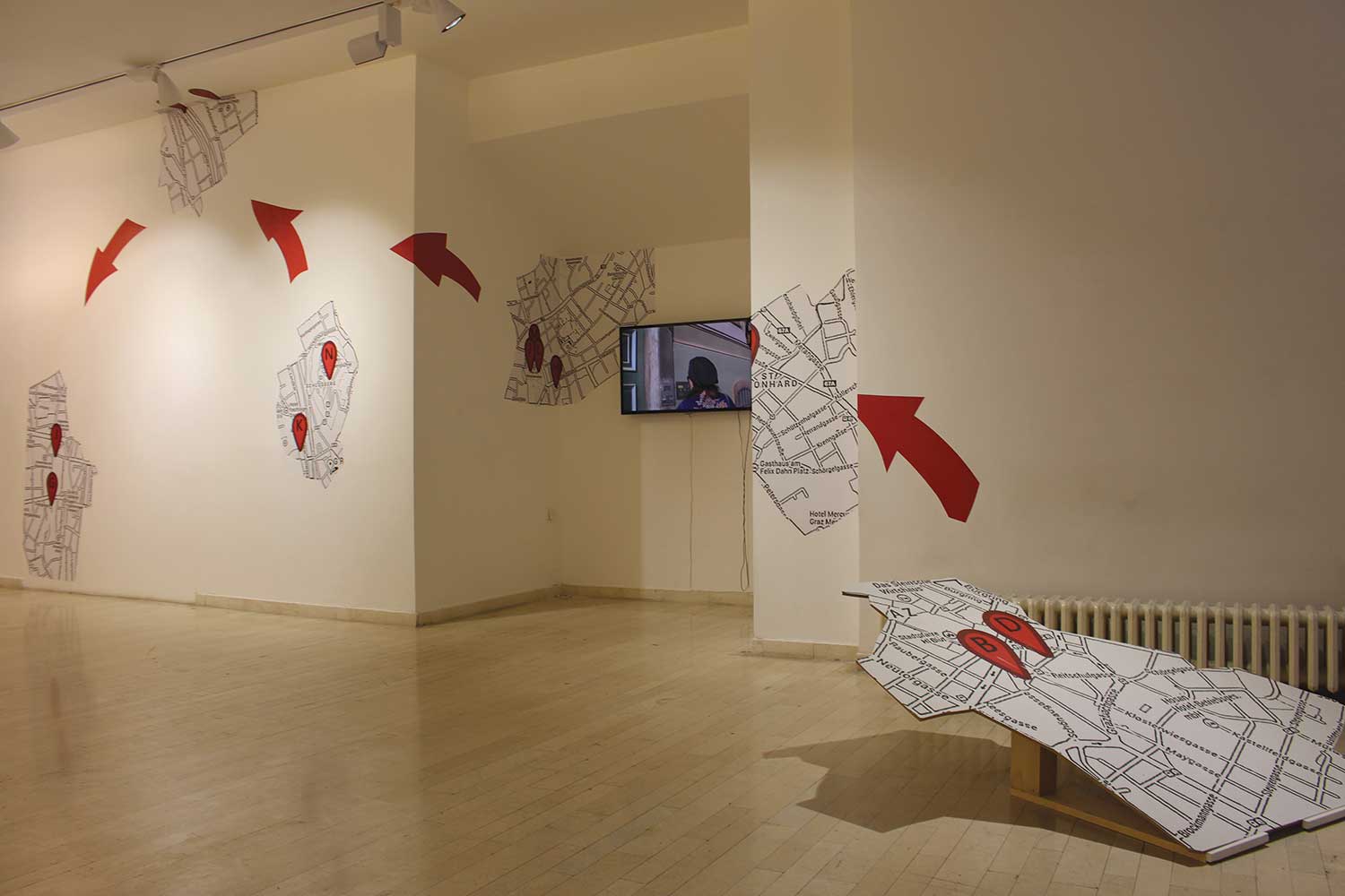 Their very landscape is alive, exhibition view, Cultural Centre of Belgrade, Belgrade, 2015