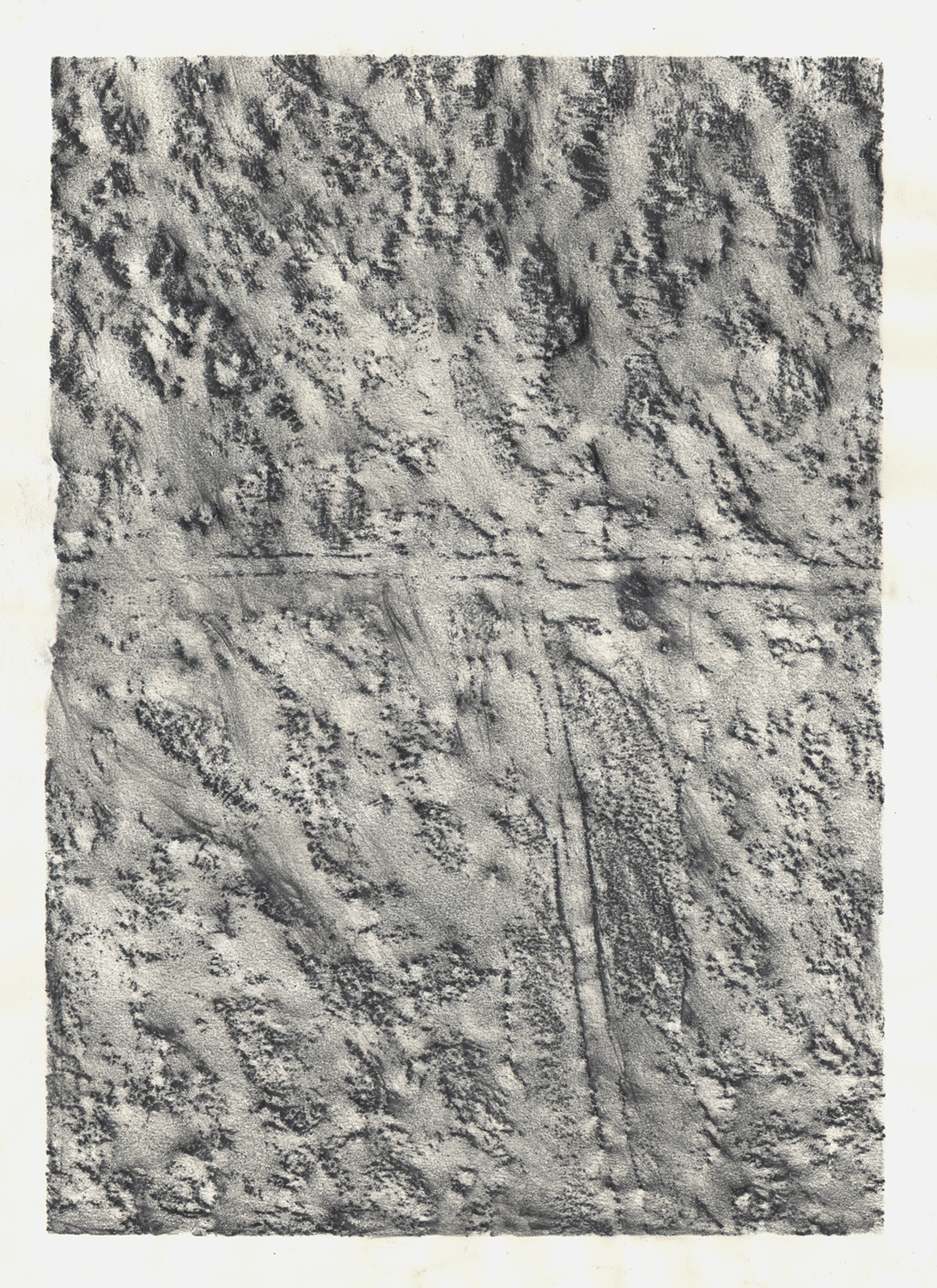 Geological 5, olovka na papiru, 40,5 x 29,6 cm, 2018