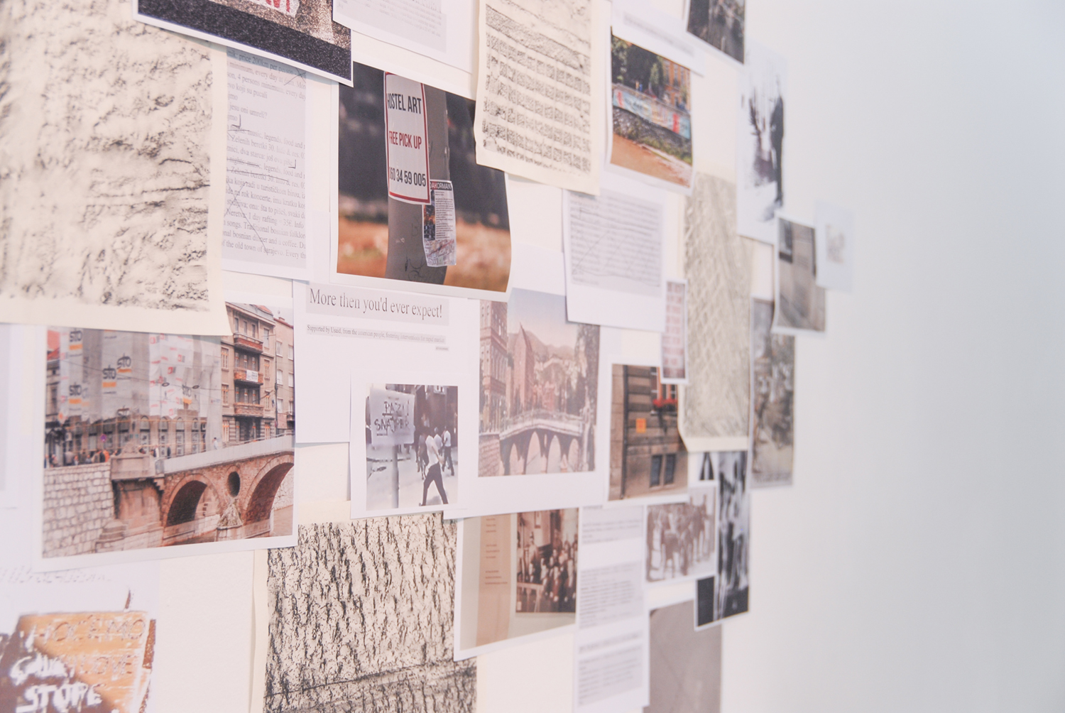 Geological Fragments Occupation Ghosts, instalacija, kombinovana tehnika, 2018.